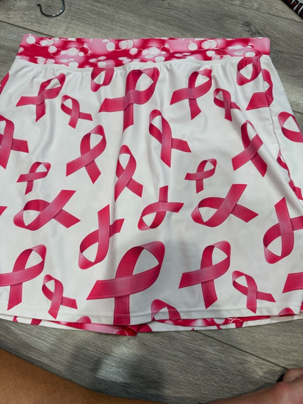 Skort Obsession Pink Ribbon Print Women’s Skort